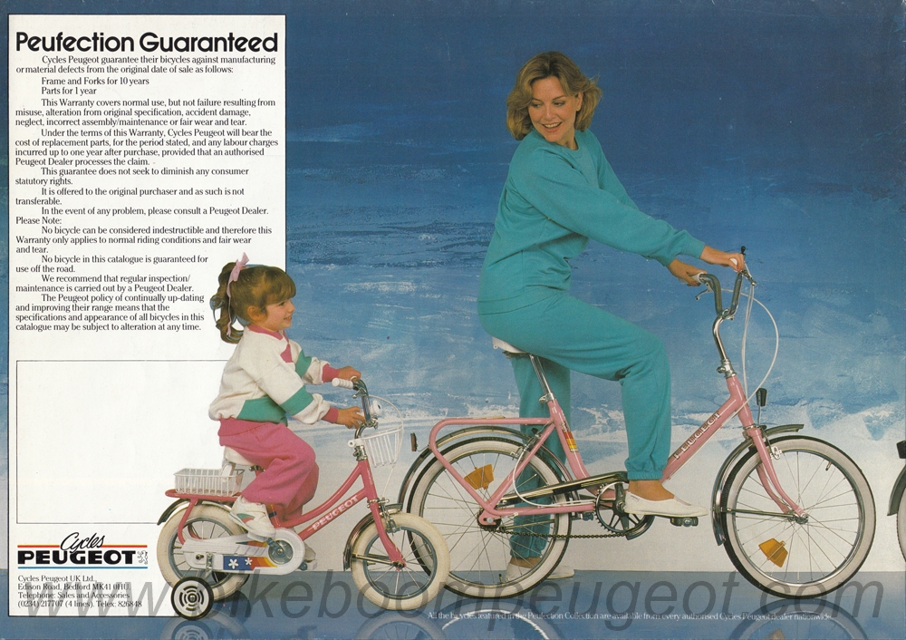 Peugeot 1986 UK Family Brochure